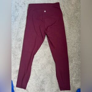Lululemon Align Maroon Leggings